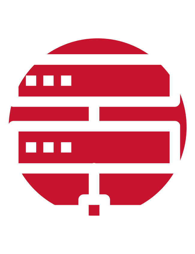 Icon von Festplatten und Netzwerk.